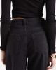 ASOS Tall ASOS DESIGN Tall slim barrel leg jeans in washed black - 4