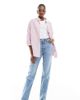 ASOS Tall ASOS DESIGN Tall slim fit comfort mom jeans in mid blue - 1
