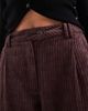 ASOS Tall ASOS DESIGN Tall slim leg pants in cord in plum-Purple - 2
