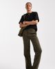 ASOS Tall ASOS DESIGN Tall slouchy straight leg pants in washed green - 1