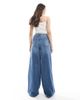 ASOS Tall ASOS DESIGN Tall soft palazzo jeans in mid wash blue - 2
