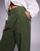 ASOS Tall ASOS DESIGN Tall soft tapered pants in khaki-Green - 3