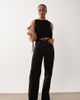 ASOS Tall ASOS DESIGN Tall straight wide leg jeans in black - 1
