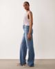 ASOS Tall ASOS DESIGN Tall straight wide leg jeans in mid wash blue - 2