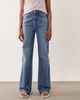 ASOS Tall ASOS DESIGN Tall straight wide leg jeans in mid wash blue - 3