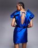 ASOS Tall ASOS DESIGN Tall structured plunge mini dress in cobalt blue-Navy - 2
