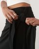 ASOS Tall ASOS DESIGN Tall supersoft drape tie side wide leg trouser in black - 2