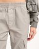 ASOS Tall ASOS DESIGN Tall washed cargo pants with cuff hem in stone-No color - 3