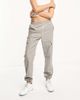 ASOS Tall ASOS DESIGN Tall washed cargo pants with cuff hem in stone-No color - 4