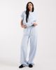 ASOS Tall ASOS DESIGN Tall wide leg brushback sweatpants in baby blue - 3