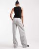 ASOS Tall ASOS DESIGN Tall wide leg brushback sweatpants in heather gray - 3