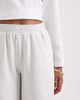 ASOS Tall ASOS DESIGN Tall wide leg brushback sweatpants in ice heather-Gray - 4