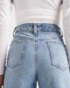 ASOS Tall ASOS DESIGN Tall wide leg dad jean in light vintage wash Circular Design Collection-Blue - 4