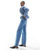 ASOS Tall ASOS DESIGN Tall wide leg dad jeans in clean blue - 2