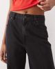 ASOS Tall ASOS DESIGN Tall wide leg jean with crease front and belt in black - 4