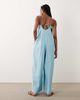 ASOS Tall ASOS DESIGN Tall wide leg jumpsuit with pintuck detail in pale blue - 2