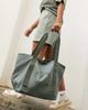 ASOS Weekend Collective ASOS Weekend Collective canvas tote bag in sage-Green - 3