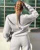 ASOS Weekend Collective ASOS Weekend Collective co-ord oversized sweatshirt with logo in gray marl-Grey - 4
