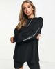 ASOS Weekend Collective ASOS Weekend Collective oversized long sleeve t-shirt with back logo in black - 2
