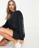 ASOS Weekend Collective ASOS Weekend Collective oversized long sleeve t-shirt with back logo in black - 3