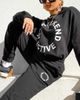 ASOS Weekend Collective ASOS Weekend Collective oversized sweatpants with logo in black - 2
