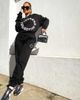 ASOS Weekend Collective ASOS Weekend Collective oversized sweatpants with logo in black - 3