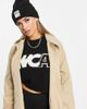 ASOS Weekend Collective ASOS Weekend Collective rib beanie with label-Black - 3