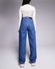 ASOS Weekend Collective Weekend Collective baggy barrel fit jeans in mid blue wash - 2