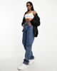 ASOS Weekend Collective Weekend Collective baggy fit jeans in mid blue wash - 4