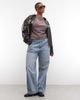 ASOS Weekend Collective Weekend Collective Curve Icon baby tee with WCA graphic in gray - 3