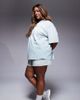 ASOS Weekend Collective Weekend Collective Curve shorts in ombre heart print in sage green - part of a set - 1