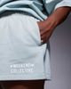 ASOS Weekend Collective Weekend Collective Curve shorts in ombre heart print in sage green - part of a set - 3