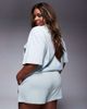 ASOS Weekend Collective Weekend Collective Curve shorts in ombre heart print in sage green - part of a set - 4