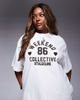 ASOS Weekend Collective Weekend Collective Curve t-shirt with embroidered chocolate heart print in cream - part of a set-White - 1