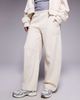 ASOS Weekend Collective Weekend Collective heavyweight barrel leg sweatpants with scribble graphic in stone - part of a set-Neutral - 3