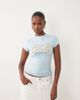 ASOS Weekend Collective Weekend Collective Icon baby tee with WCA graphic in baby blue - 1