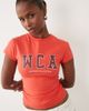ASOS Weekend Collective Weekend Collective Icon baby tee with WCA graphic in bright red - 1