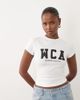 ASOS Weekend Collective Weekend Collective Icon baby tee with WCA graphic in white - 1