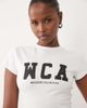 ASOS Weekend Collective Weekend Collective Icon baby tee with WCA graphic in white - 4