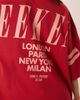 ASOS Weekend Collective Weekend Collective Icon oversized t-shirt with stacked back logo in red and pink - 3