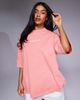 ASOS Weekend Collective Weekend Collective Icon oversized t-shirt with stacked back logo in washed peach and stone-Orange - 2