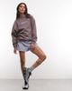 ASOS Weekend Collective Weekend Collective Icon stacked back logo sweatshirt in charcoal and blue-Gray - 2