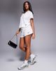 ASOS Weekend Collective Weekend Collective knit shorts in cream - part of a set-White - 1
