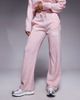 ASOS Weekend Collective Weekend Collective knit wide leg sweatpants with varsity graphic in pink - part of a set - 2