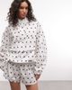 ASOS Weekend Collective Weekend Collective nylon track jacket in white polka dot print - part of a set-Multi - 1