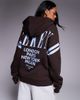 ASOS Weekend Collective Weekend Collective oversized hoodie with stacked back logo in chocolate-Brown - 2