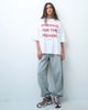 ASOS Weekend Collective Weekend Collective oversized t-shirt with wishing for the weekend graphic in white and burgundy - 2