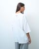 ASOS Weekend Collective Weekend Collective oversized t-shirt with wishing for the weekend graphic in white and burgundy - 3