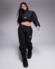 ASOS Weekend Collective Weekend Collective quilted nylon cropped half zip pullover jacket in black - part of a set-Navy - 2