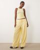 ASOS Weekend Collective Weekend Collective racer tank top with graphic in buttermilk - part of a set-Yellow - 3